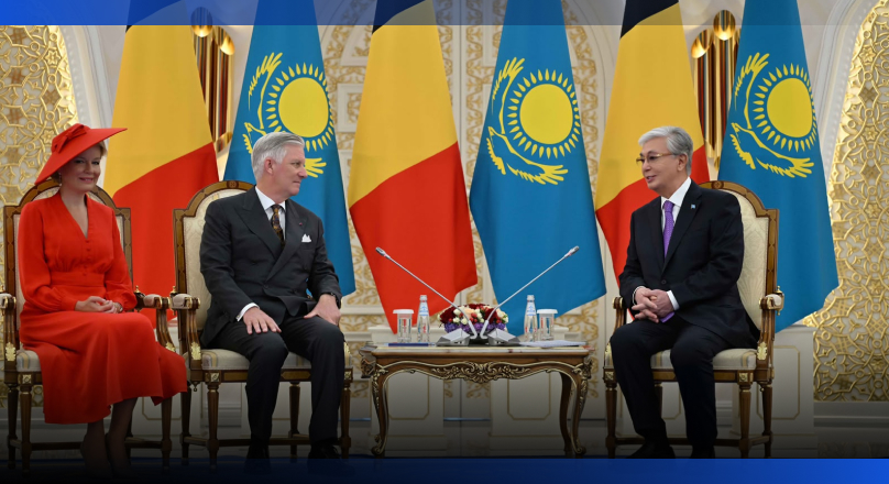 Image for Қазақстан Президенті мен Бельгия королі және патшайымы шағын құрамда келіссөз жүргізді 
